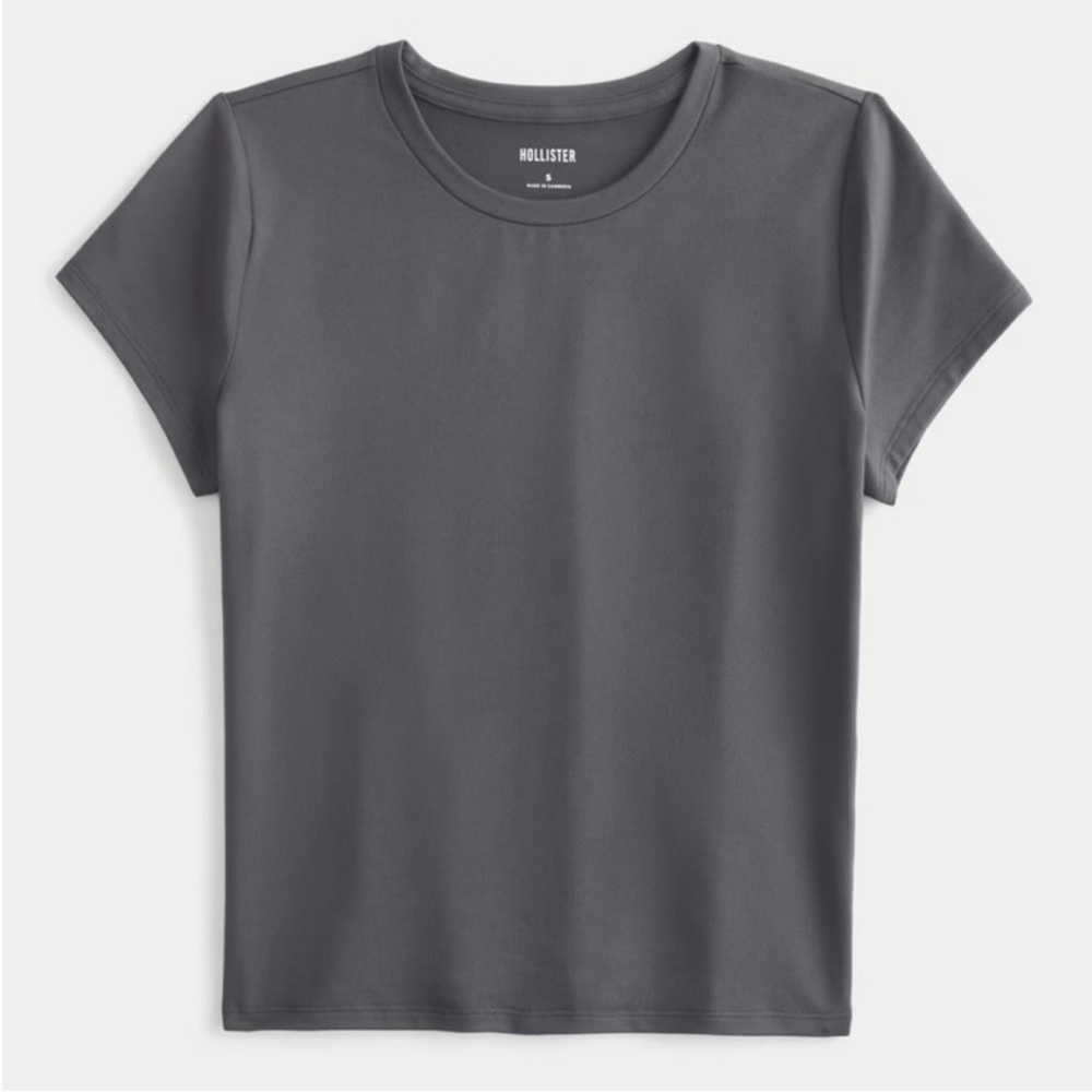 Hollister Soft stretch seamless fabric crew baby tee - Picture 3 of 5